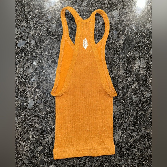 FP Free People Movement Happiness Runs Lurex Tank- Toasted Coconut | NWOT (XS/S) - Picture 3 of 5